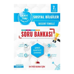 Nartest Yayınevi 7. Sınıf Sosyal Bilgiler Soru Bankası Fen Liselerine Hazırlık