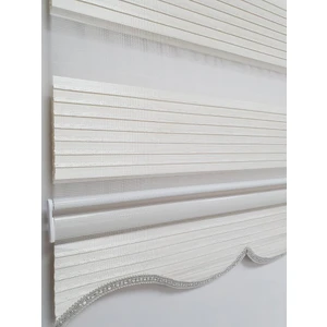 Bbb Geniş Pliseli Simli Zebra Stor Perde MZ296