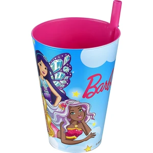 Barbie Pipetli Bardak 400 ml