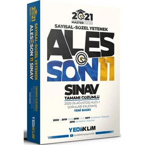 Yediiklim Yayınları Master Serisi ALES Son 11 Sınav Tamamı Çözümlü Çıkmış Sorular
