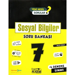 Üçgen Akademi 7. Sınıf Yeni Nesil Sosyal Bilgiler Soru Bankası