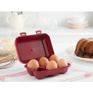 Madame Coco Quotidien 6'lı Yumurta Saklama Kabı - Carmen Kırmızı