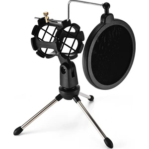 Coverzone Masa Üstü Pop Filtreli Mikrofon Tutucu Stand