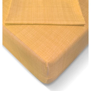Alla Turca Ranforce 100x200 cm Lastikli Çarşaf Seti - Sarı