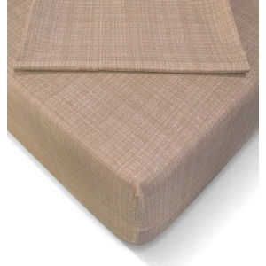 Alla Turca Ranforce 100x200 cm Lastikli Çarşaf Seti - Sütlü Kahve