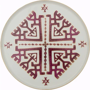 Arabesque Desen Düz Tabak 27cm