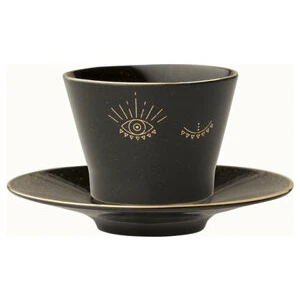 Night Magic Tabaklı Kahve Fincanı 80cc