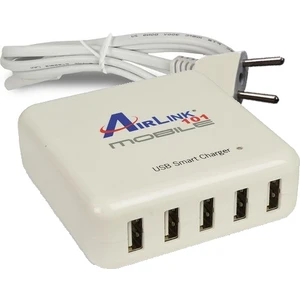 40W-8A 5 x USB Çoklayıcı Hızlı Priz  Şarj Aleti-Beyaz