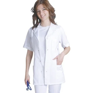Emel Tekstil Doktor Kadın Kısa Kol Alpaka Önlük