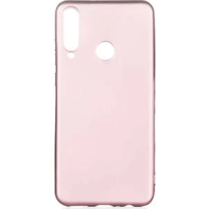 Tekno Grup Huawei Y6P Kılıf Mat Premium Silikon Kılıf Rose + Cam Ekran Koruyucu