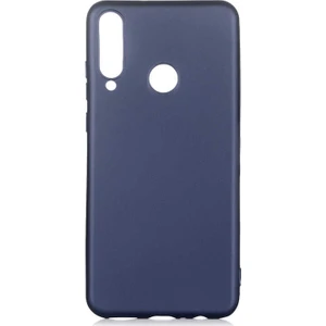 Tekno Grup Huawei Y6P Kılıf Mat Premium Silikon Kılıf Lacivert