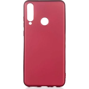 Tekno Grup Huawei Y6P Kılıf Mat Premium Silikon Kılıf Bordo