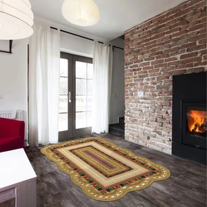 Alanur Home Begonya Lazer Kesim Kaymaz Taban Dijital Baskı Halı ST600169KR10