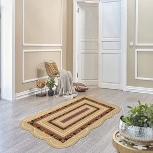 Alanur Home Begonya Lazer Kesim Kaymaz Taban Dijital Baskı Halı ST600167VZ10