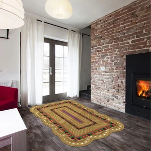 Alanur Home Begonya Lazer Kesim Kaymaz Taban Dijital Baskı Halı ST600171KR02