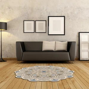 Alanur Home Bonni Lazer Kesim Kaymaz Taban Dijital Baskı Yuvarlak Halı ST600156KR17