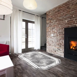 Alanur Home Gelincik Lazer Kesim Kaymaz Taban Dijital Baskı Halı ST600207GR10