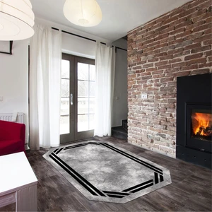 Alanur Home Gelincik Lazer Kesim Kaymaz Taban Dijital Baskı Halı ST600206SY02