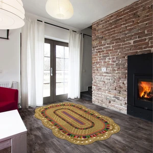 Alanur Home Lilyum Lazer Kesim Kaymaz Taban Dijital Baskı Halı ST600172KA02