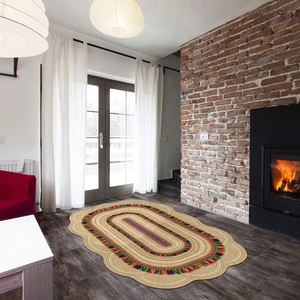 Alanur Home Lilyum Lazer Kesim Kaymaz Taban Dijital Baskı Halı ST600168VZ02