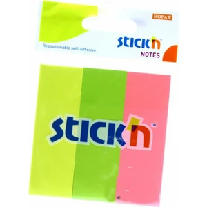 Stickn 50 Yaprak 3 Renk Kağıt Ayracı 76 x 25 cm