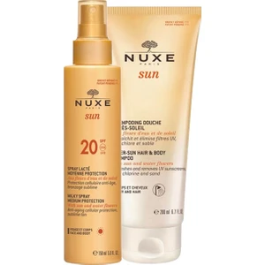 Sun Güneş Koruyucu Yüz ve Vücut + Saç ve Vücut Şampuan Seti