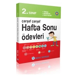 Mutlu Yayıncılık 2. Sınıf Çarşaf Çarşaf Hafta Sonu Ödevleri