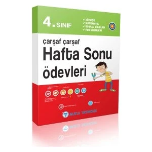 Mutlu Yayıncılık 4. Sınıf Çarşaf Çarşaf Hafta Sonu Ödevleri
