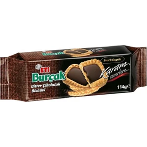 Burçak Bitter Çikolatalı Bisküvi 114 gr (K:12383) -12'Li