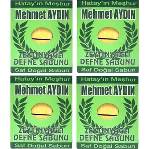 Mehmet Aydın Zeytinyağlı Defne Sabunu 950 gr x 4 Paket