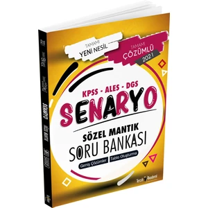 Tercih Akademi Senaryo Kpss - Ales - Dgs Sözel Mantık Soru Bankası