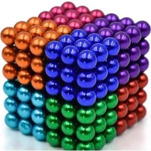 Cyber Cube 8 Renk 432 Adet 5 mm Manyetik Mıknatıs Toplar ve Kart