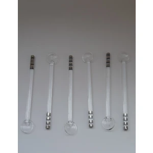 Yaldızlı Cam Çay Kaşığı 6 Adet