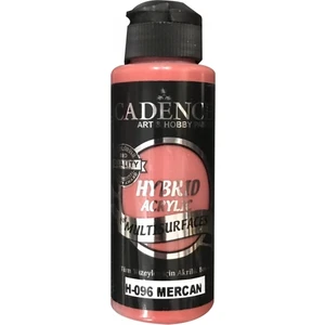 H096 Mercan Hibrit Akrilik Boya 120 ml Su Bazlı Tüm Yüzeyler İçin Yüksek Kapatıcılık