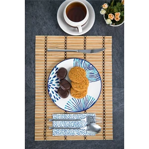6 Adet Bambu Lüx Dekoratif Katlınır Amerikan Servis 30X40 cm