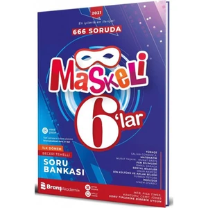 Branş Akademi Yayınları 6.Sınıf Maskeli 6'Lar Ilk Dönem Beceri Temelli Soru Bankası