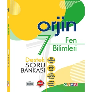 Gama Yayınları 7. Sınıf Orjin Fen Bilimleri Destek Soru Bankası