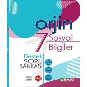 Gama Yayınları 7. Sınıf Orjin Sosyal Bilgiler Destek Soru Bankası