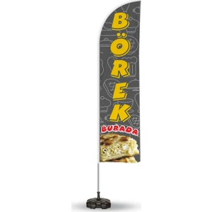 Börek Temalı Yelken ve Reklam Bayrağı