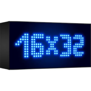 Depo Tabela Reklam Mavi Kayan Yazı LED Tabela 16 x 32 cm Çift Taraflı