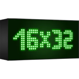 Depo Tabela Reklam Yeşil Kayan Yazı LED Tabela 16 x 32 cm Çift Taraflı