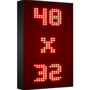 Depo Tabela Reklam Kırmızı Kayan Yazı LED Tabela 48 x 32 cm Çift Taraflı