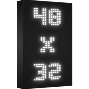 Depo Tabela Reklam Beyaz Kayan Yazı LED Tabela 48 x 32 cm Çift Taraflı