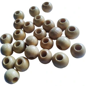 10 mm Ahşap Boncuk - 100 g  ( ort 250 / 300 Adet )