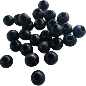 10 mm Renkli Ahşap Boncuk 100 g 300'lü