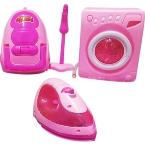 Can-Em Oyuncak Pilli Çamaşır Makinası Seti