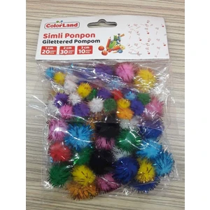 Simli Ponpon Karışık 60'lı PON02