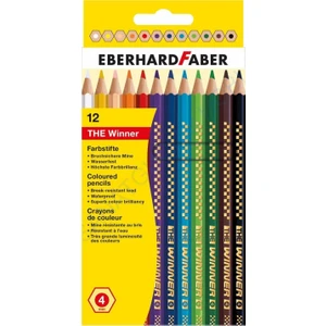 Eberhard Faber The Winner Kalın Altıgen Kuru Boya Seti 12 Renk 4 Mm. Mine