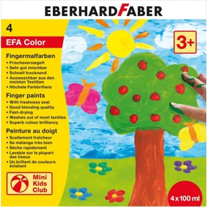 Eberhard Faber Parmak Boyası Seti 4 Renk x 100 Ml.