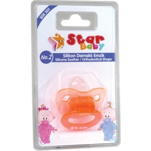 Star Baby Silikon Damaklı Emzik No.2